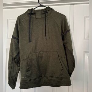 Layer 8 Men’s Workout Hoodie Performance Lightweight Olive Green Small